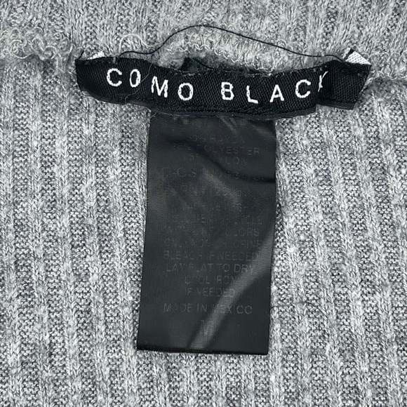 Como Black Cardigan Sweater Womens Medium Gray - Picture 2 of 8